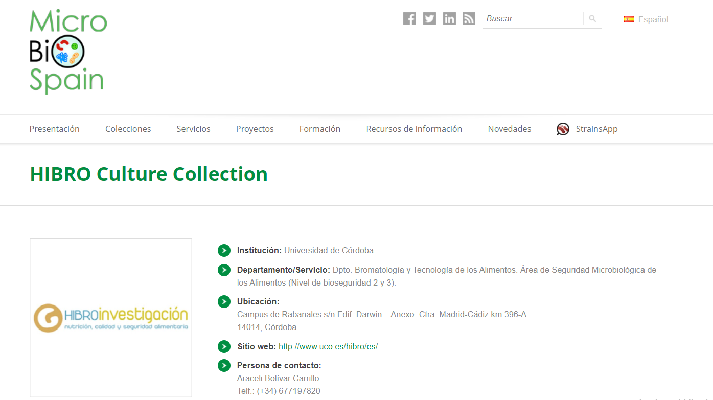 HIBRO Culture Collection se une a REDESMI de MicroBioSpain